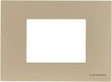 Рамка горизонтальная ABB Niessen Zenit 1-м. 3 мод. N2473 CV шампань картинка